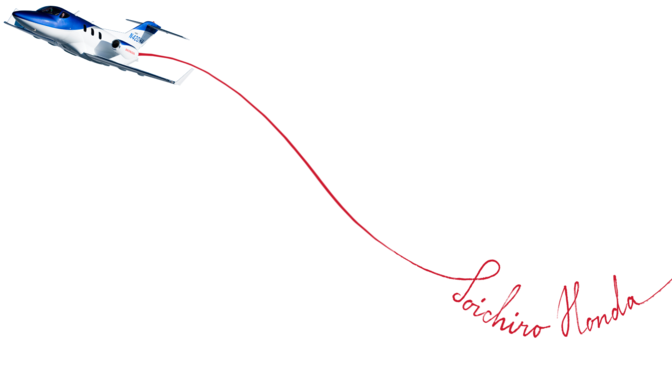 A HondaJet illusztrációja.
