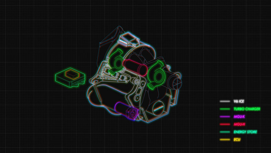 3D CAD ábra a motorról