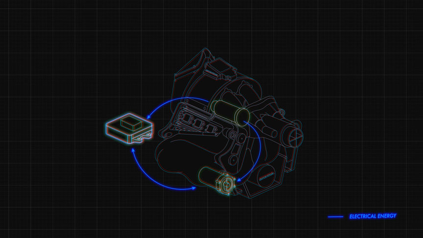 3D CAD ábra az energiatároló egységről