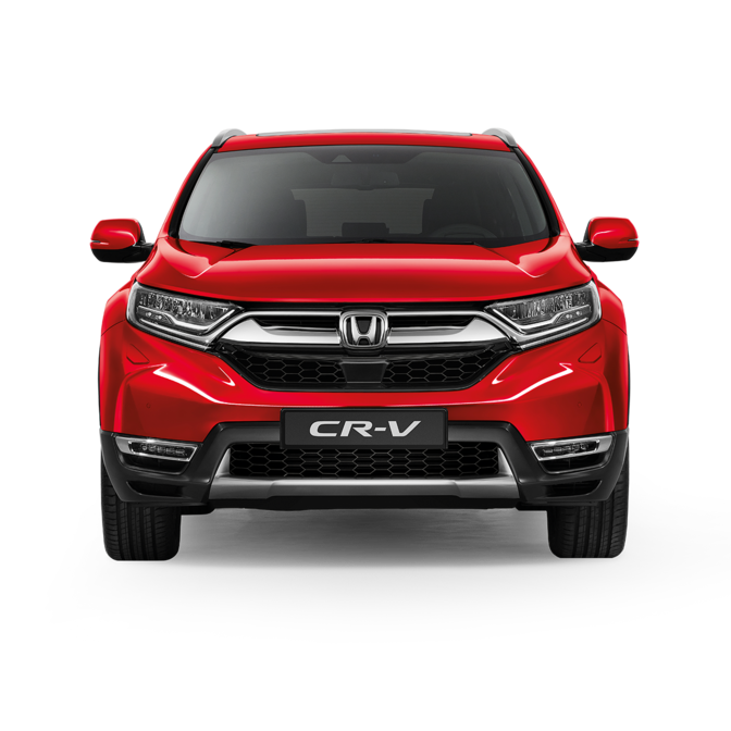A Honda CR-V elölről.