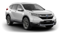 Háromnegyedes felvétel a Honda CR-V elejéről