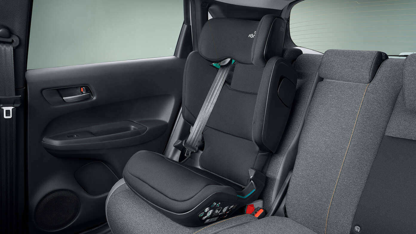 Közelkép a Honda Jazz Hybrid kerékpárszállító rendszeréről