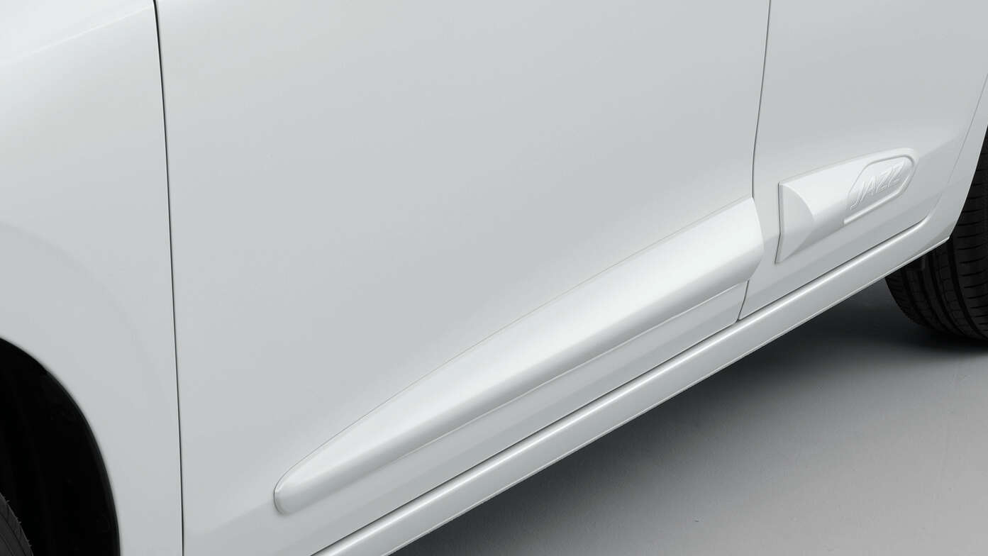 Közelkép a Honda Jazz Hybrid szélvédőtakarójáról.