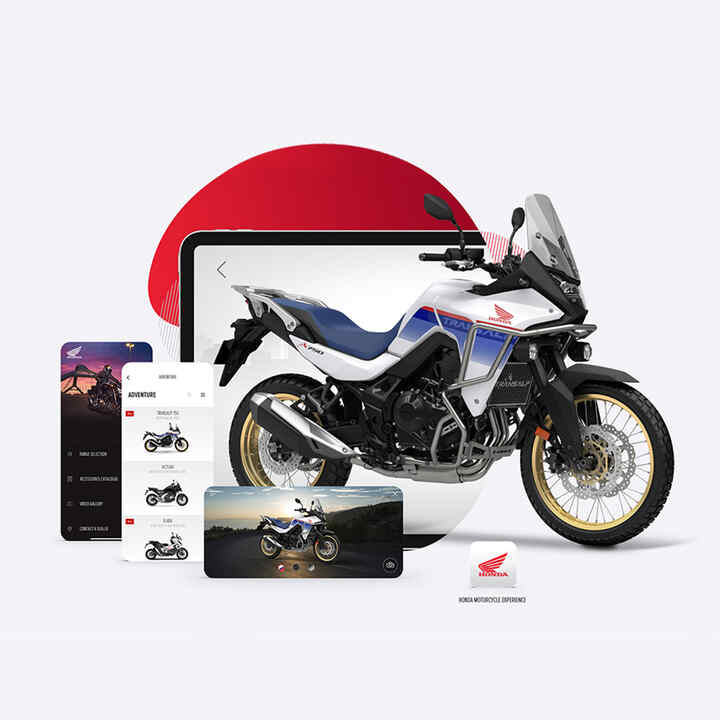 Honda Motorcycles Experience alkalmazás az XL750 Transalp modellel