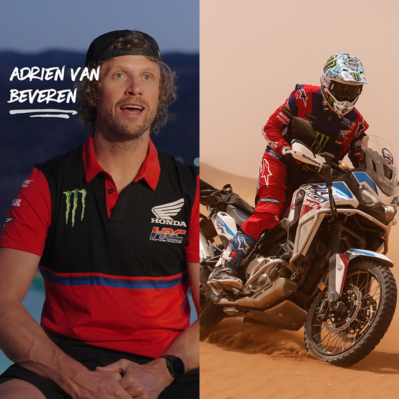Adrien Van Beveren a Honda Adventure Roads ügyfeleivel beszélgetett