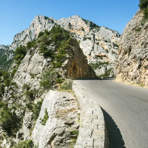 Verdon-kanyon (Felső-Provence-i Alpok, Provence-Alpes-Côte d'Azur, Franciaország), híres kanyon.