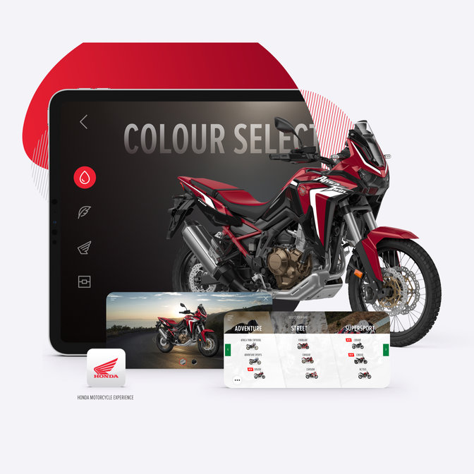 HONDA Africa Twin alkalmazás, 3D testreszabás