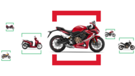 A Honda motorkerékpárok választéka.