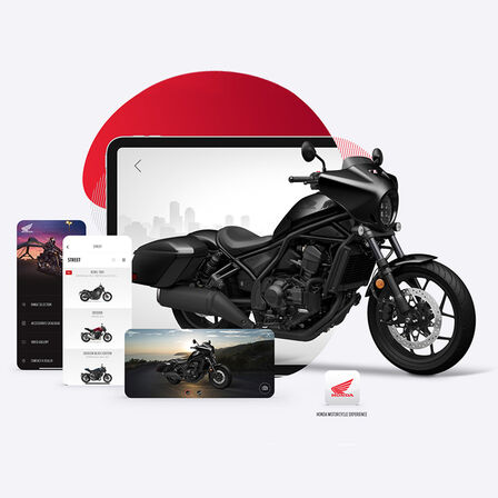 A Honda CMX1100 Rebel alkalmazásnézete.