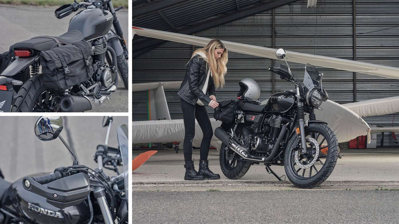 GB350s – a Travel csomag kiegészítőivel