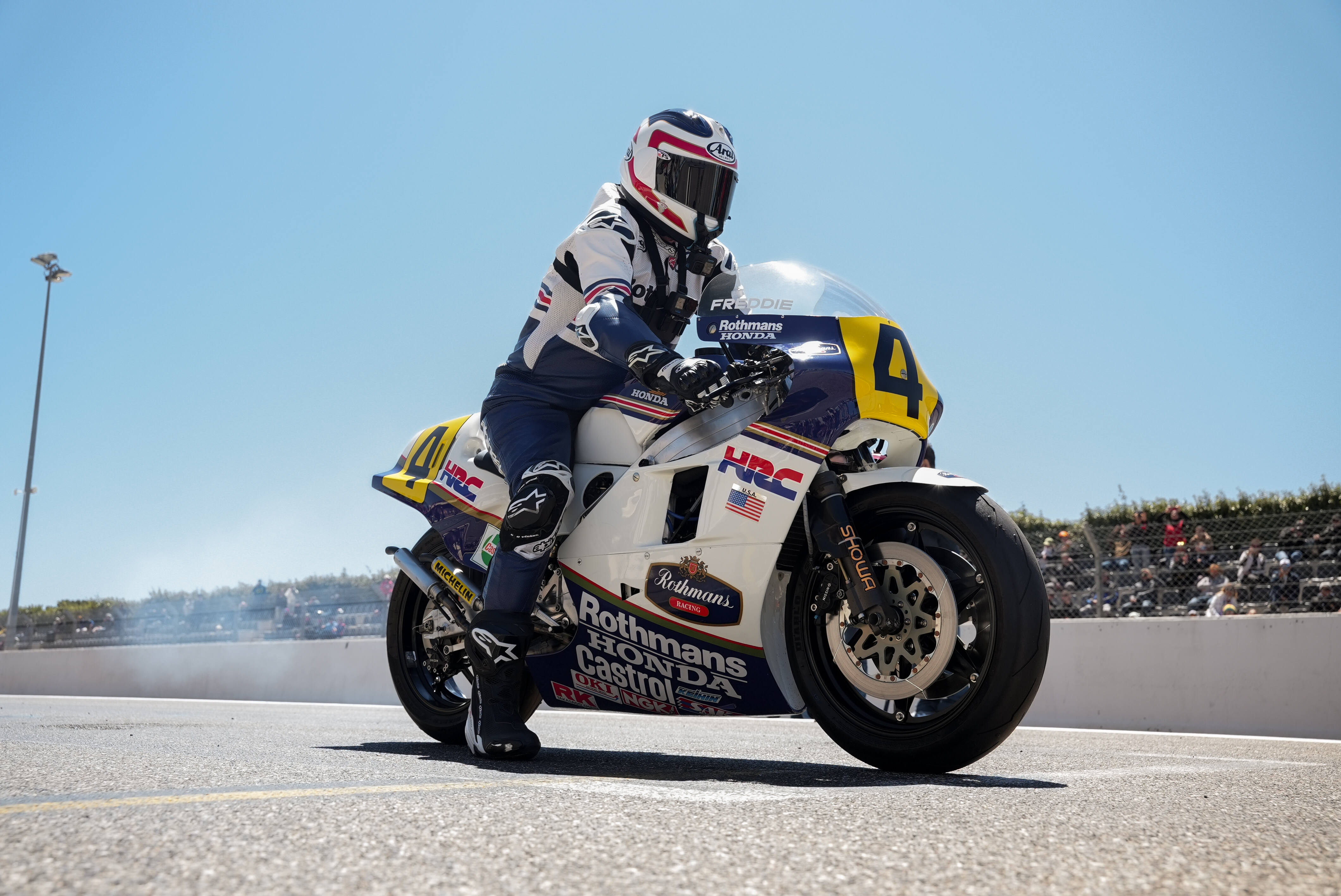 Old school reborn: CB1000F showcased at two major events in France, where Honda celebrated the company’s illustrious motor sport heritage which inspired it