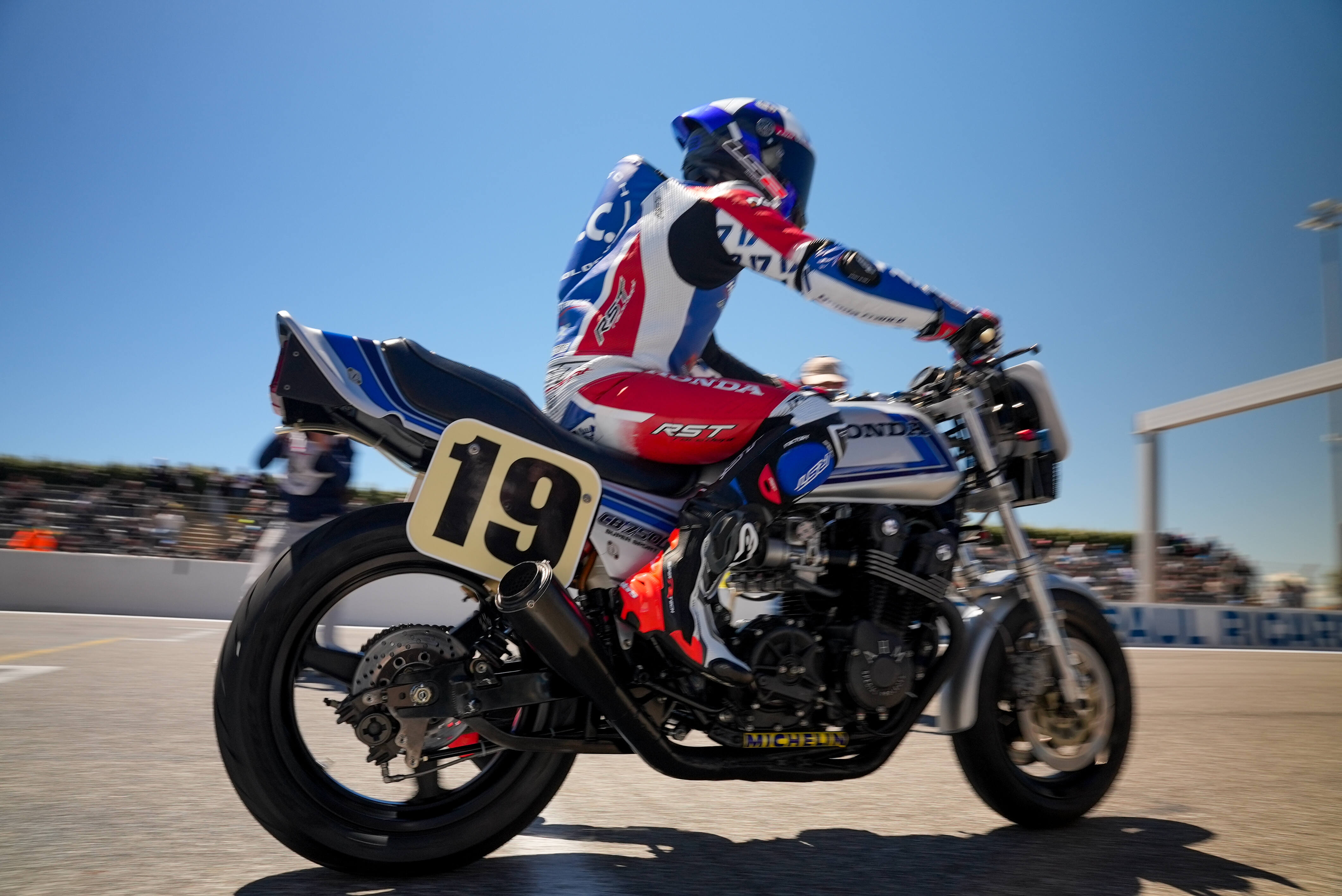 Old school reborn: CB1000F showcased at two major events in France, where Honda celebrated the company’s illustrious motor sport heritage which inspired it