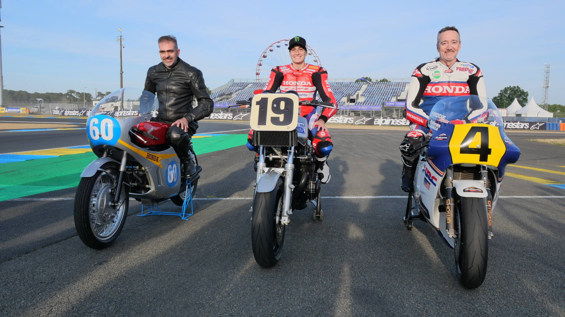Old school reborn: CB1000F showcased at two major events in France, where Honda celebrated the company’s illustrious motor sport heritage which inspired it